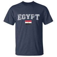 Vintage Egypt T Shirt Distressed Flag Patriotic Football Fan Pride Gift for Egyptians