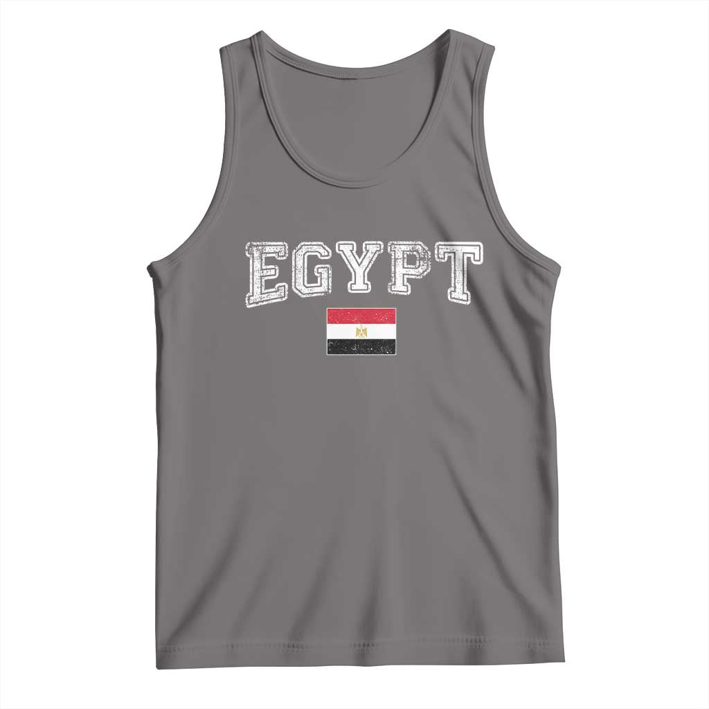 Vintage Egypt Tank Top Distressed Flag Patriotic Football Fan Pride Gift for Egyptians