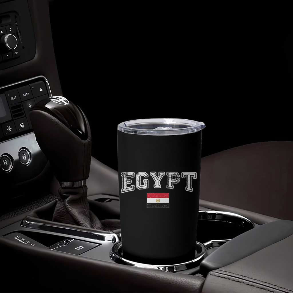 Vintage Egypt Tumbler Cup Distressed Flag Patriotic Football Fan Pride Gift for Egyptians