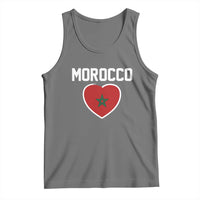 Morocco Heart Flag Tank Top Patriotic Love Gift for Proud Moroccan