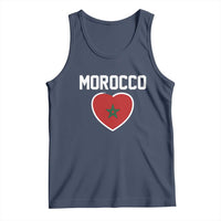 Morocco Heart Flag Tank Top Patriotic Love Gift for Proud Moroccan