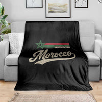 Morocco Throw Blanket Limited Edition Vintage Moroccan Pride Retro