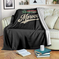 Morocco Throw Blanket Limited Edition Vintage Moroccan Pride Retro