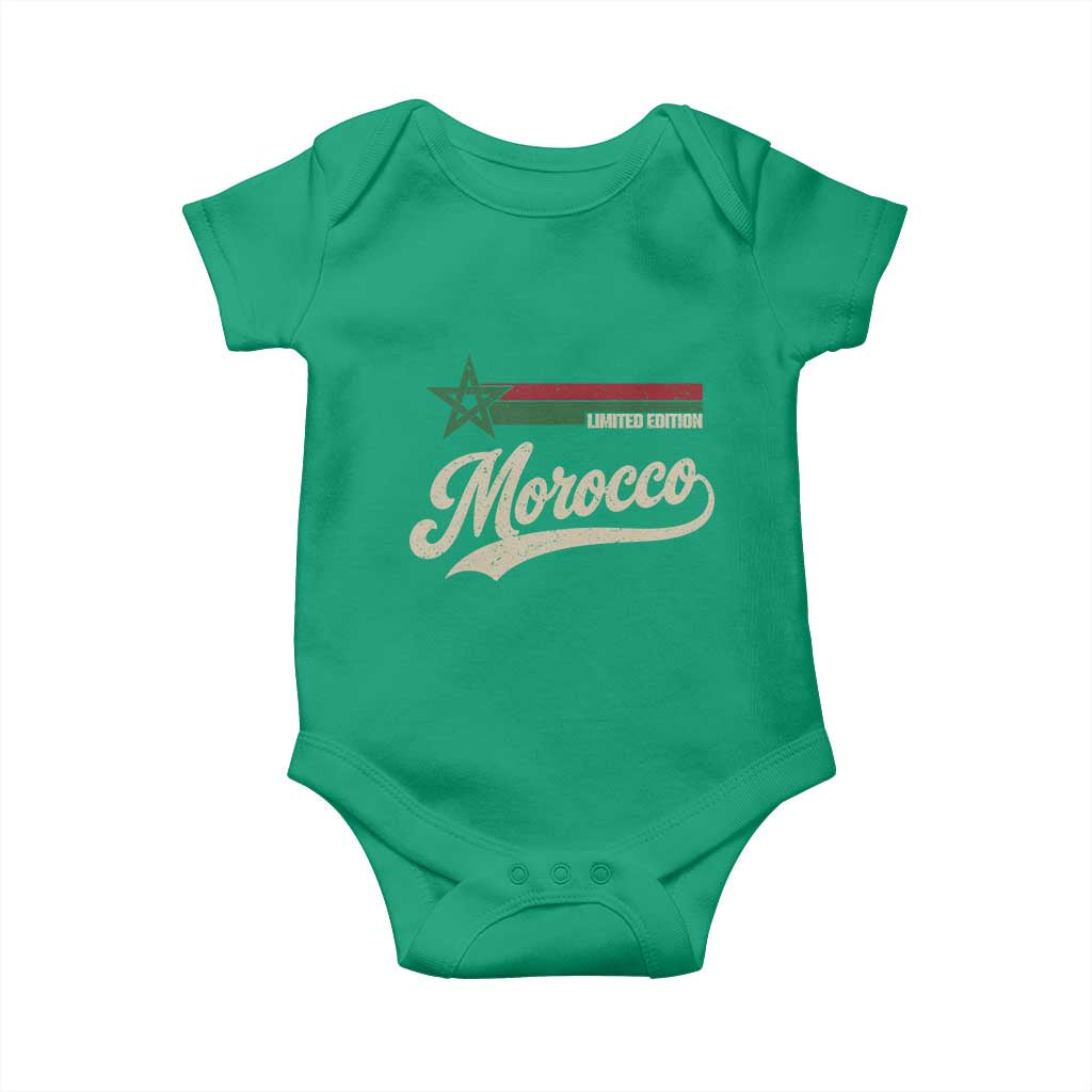 Morocco Baby Onesie Limited Edition Vintage Moroccan Pride Retro