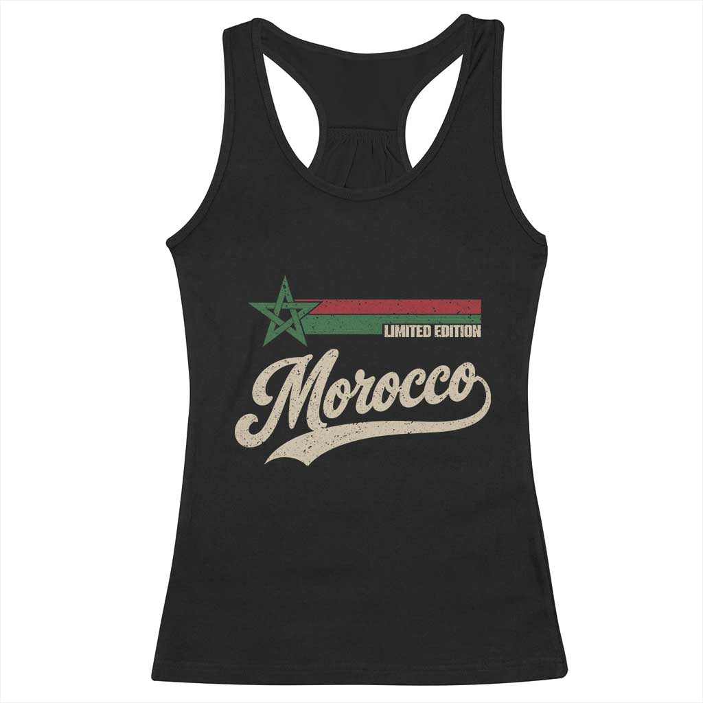 Morocco Racerback Tank Top Limited Edition Vintage Moroccan Pride Retro