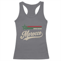 Morocco Racerback Tank Top Limited Edition Vintage Moroccan Pride Retro