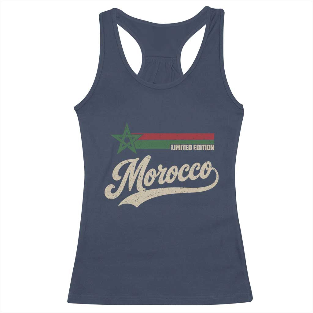 Morocco Racerback Tank Top Limited Edition Vintage Moroccan Pride Retro