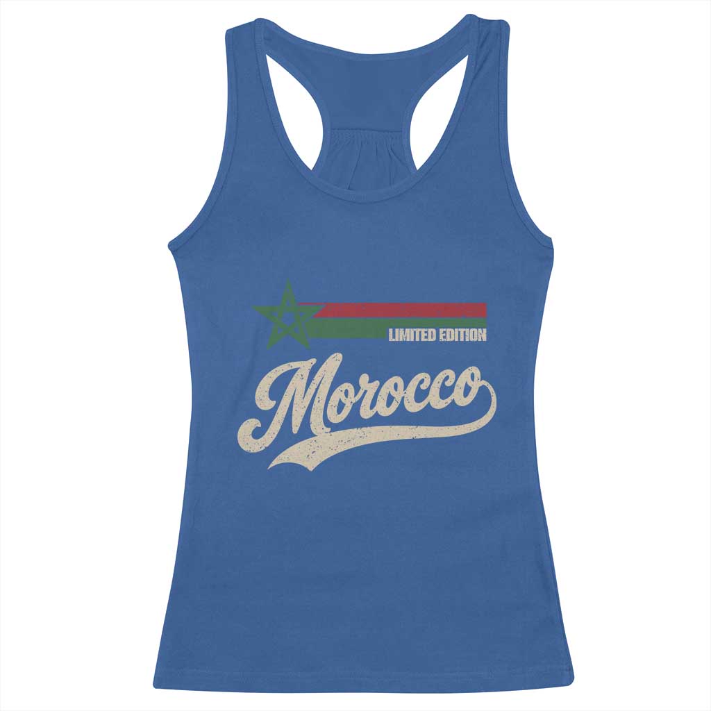 Morocco Racerback Tank Top Limited Edition Vintage Moroccan Pride Retro