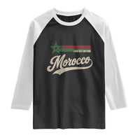 Morocco Raglan Shirt Limited Edition Vintage Moroccan Pride Retro