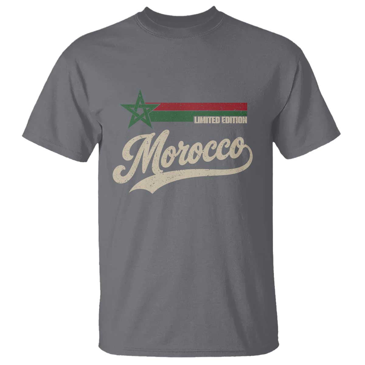 Morocco T Shirt Limited Edition Vintage Moroccan Pride Retro