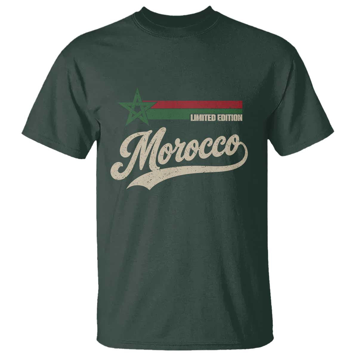 Morocco T Shirt Limited Edition Vintage Moroccan Pride Retro