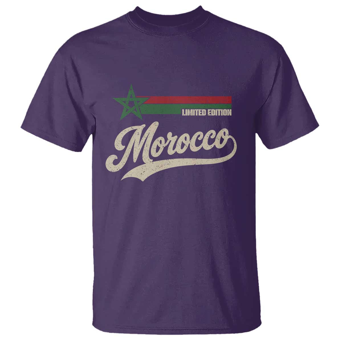 Morocco T Shirt Limited Edition Vintage Moroccan Pride Retro