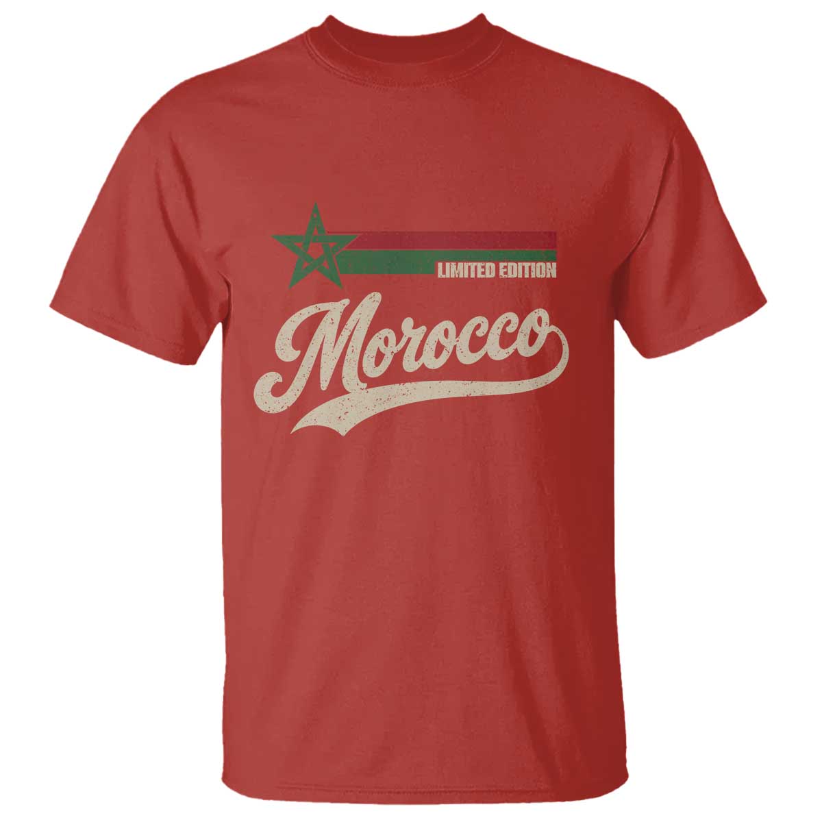 Morocco T Shirt Limited Edition Vintage Moroccan Pride Retro