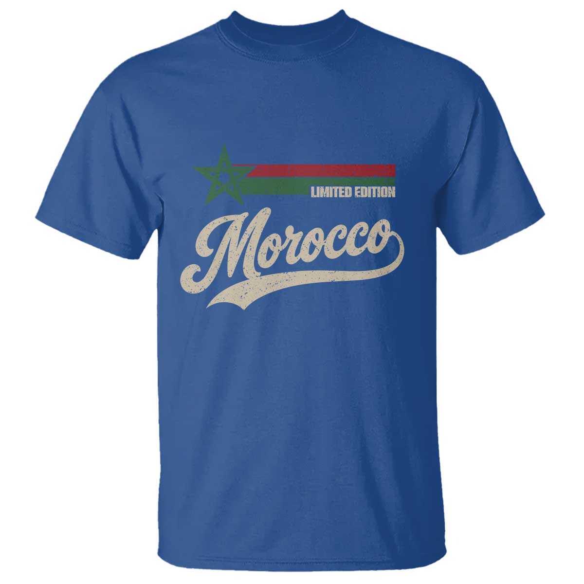 Morocco T Shirt Limited Edition Vintage Moroccan Pride Retro