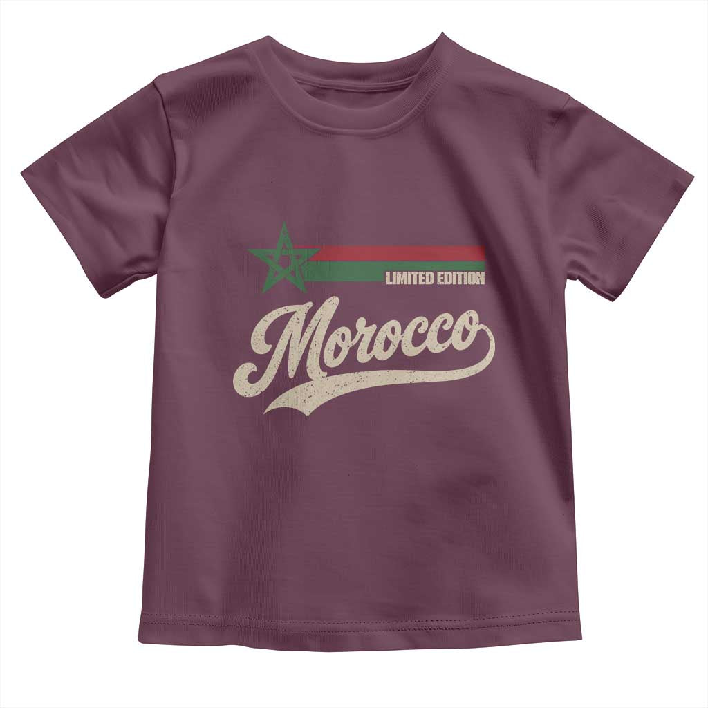 Morocco Toddler T Shirt Limited Edition Vintage Moroccan Pride Retro