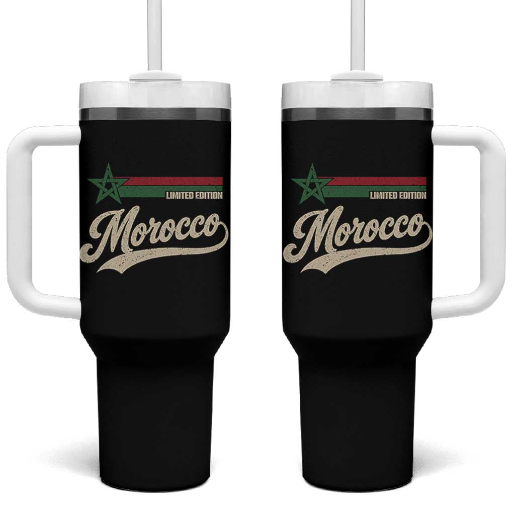 Morocco Tumbler With Handle Limited Edition Vintage Moroccan Pride Retro