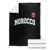 Morocco Moroccan Flag Vintage Pride Throw Blanket