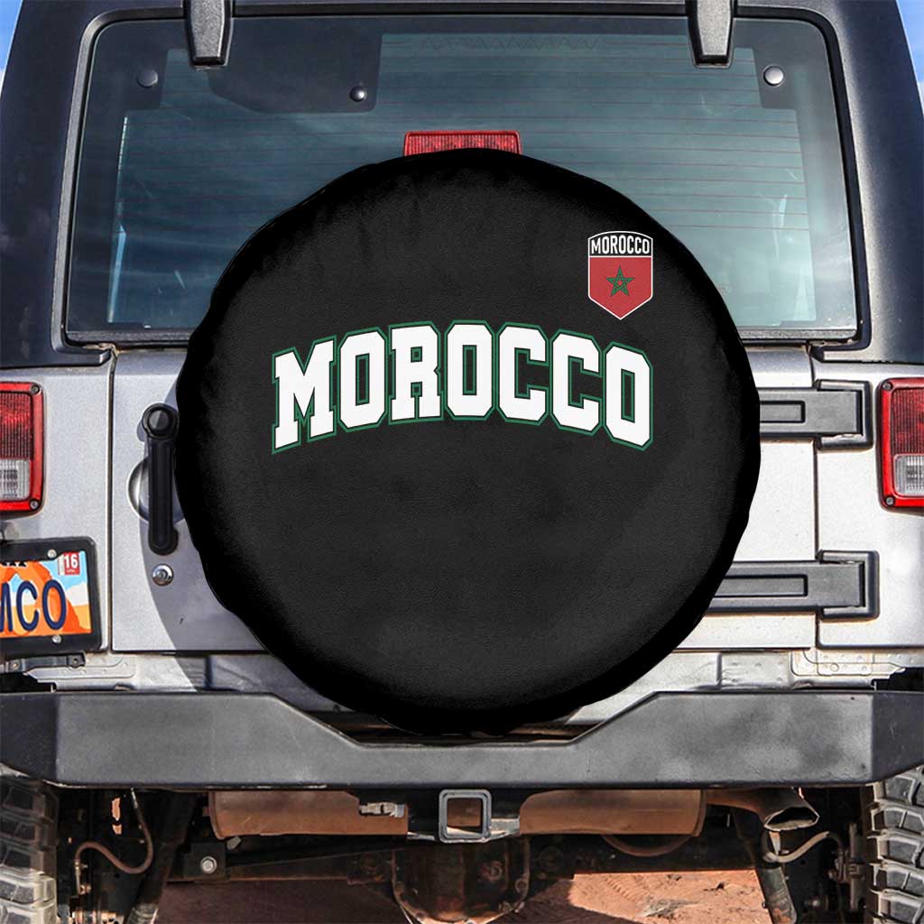 Morocco Moroccan Flag Vintage Pride Spare Tire Cover