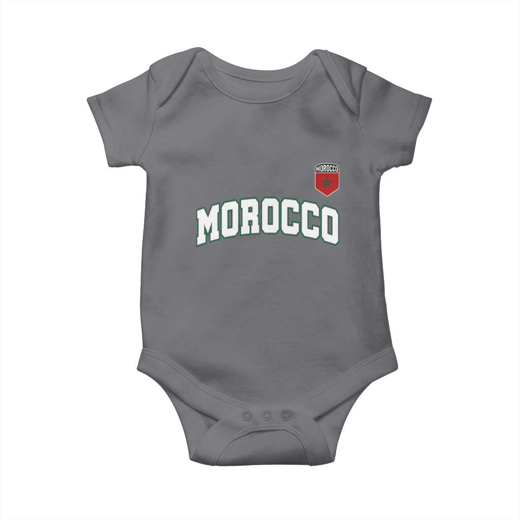 Morocco Moroccan Flag Vintage Pride Baby Onesie