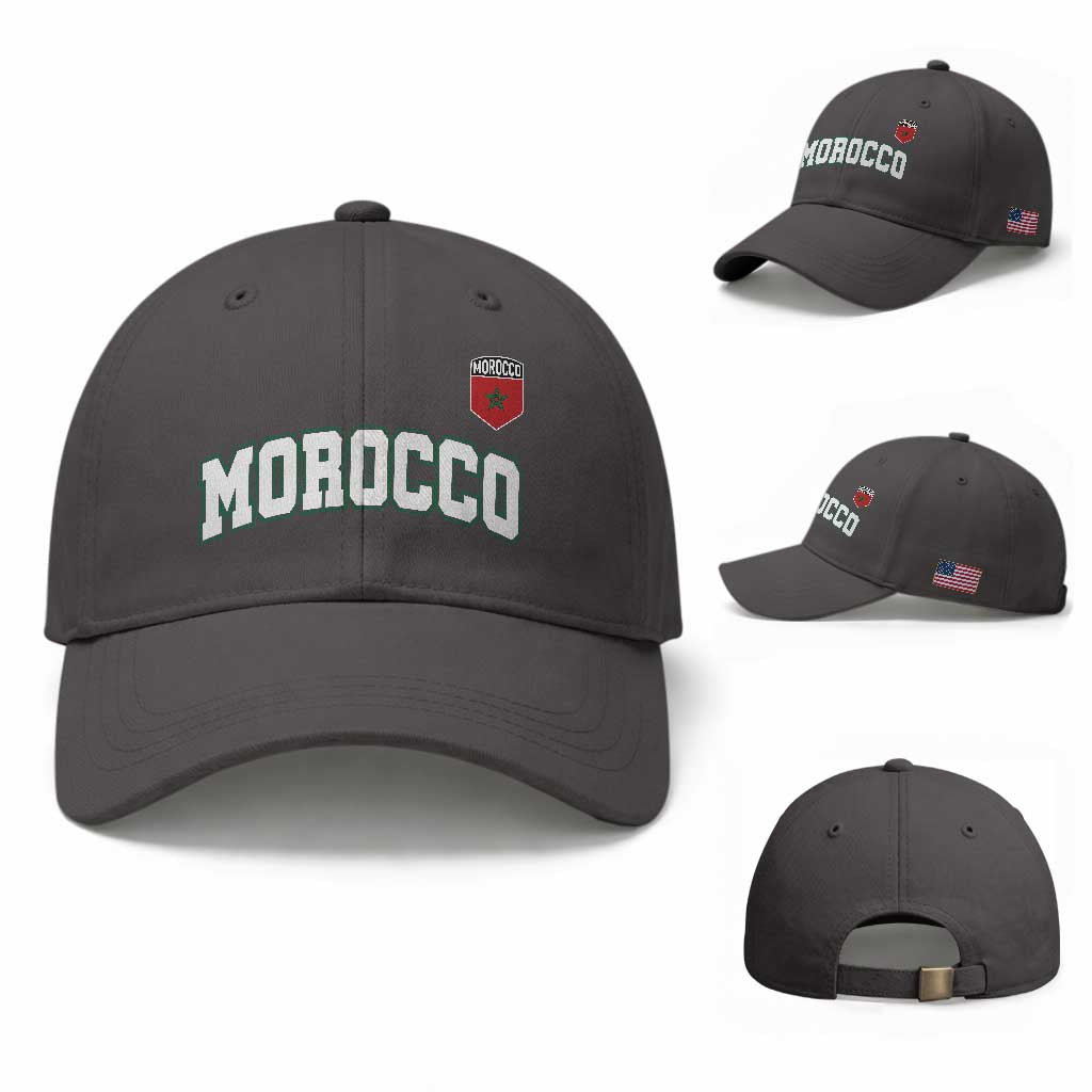 Morocco Moroccan Flag Vintage Pride Baseball Cap