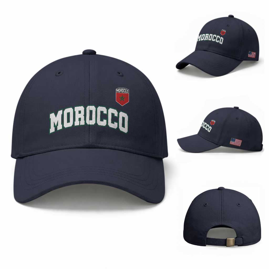Morocco Moroccan Flag Vintage Pride Baseball Cap
