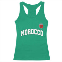 Morocco Moroccan Flag Vintage Pride Racerback Tank Top