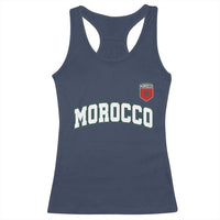 Morocco Moroccan Flag Vintage Pride Racerback Tank Top