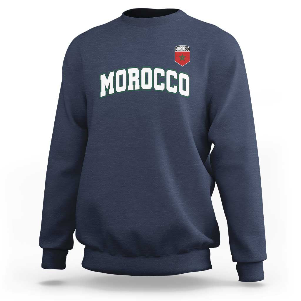 Morocco Moroccan Flag Vintage Pride Sweatshirt