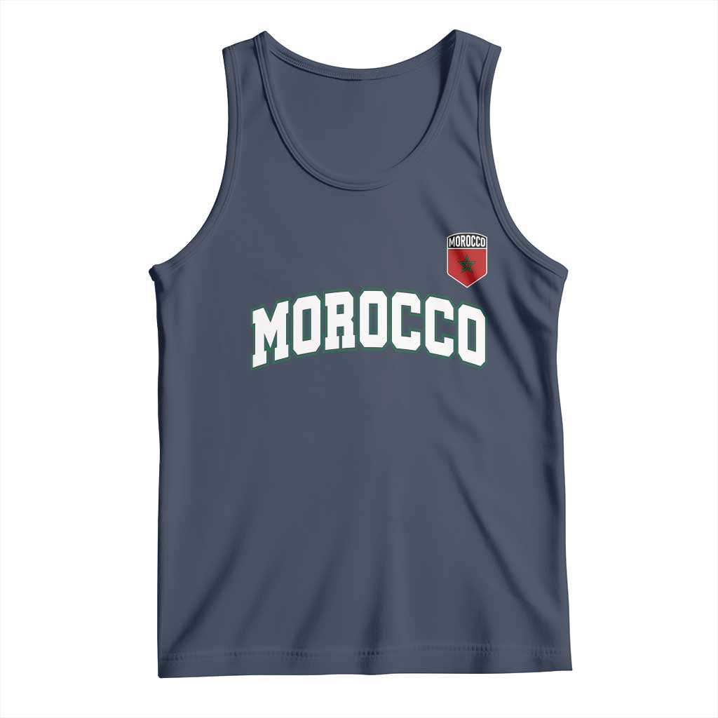 Morocco Moroccan Flag Vintage Pride Tank Top