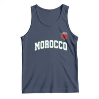 Morocco Moroccan Flag Vintage Pride Tank Top