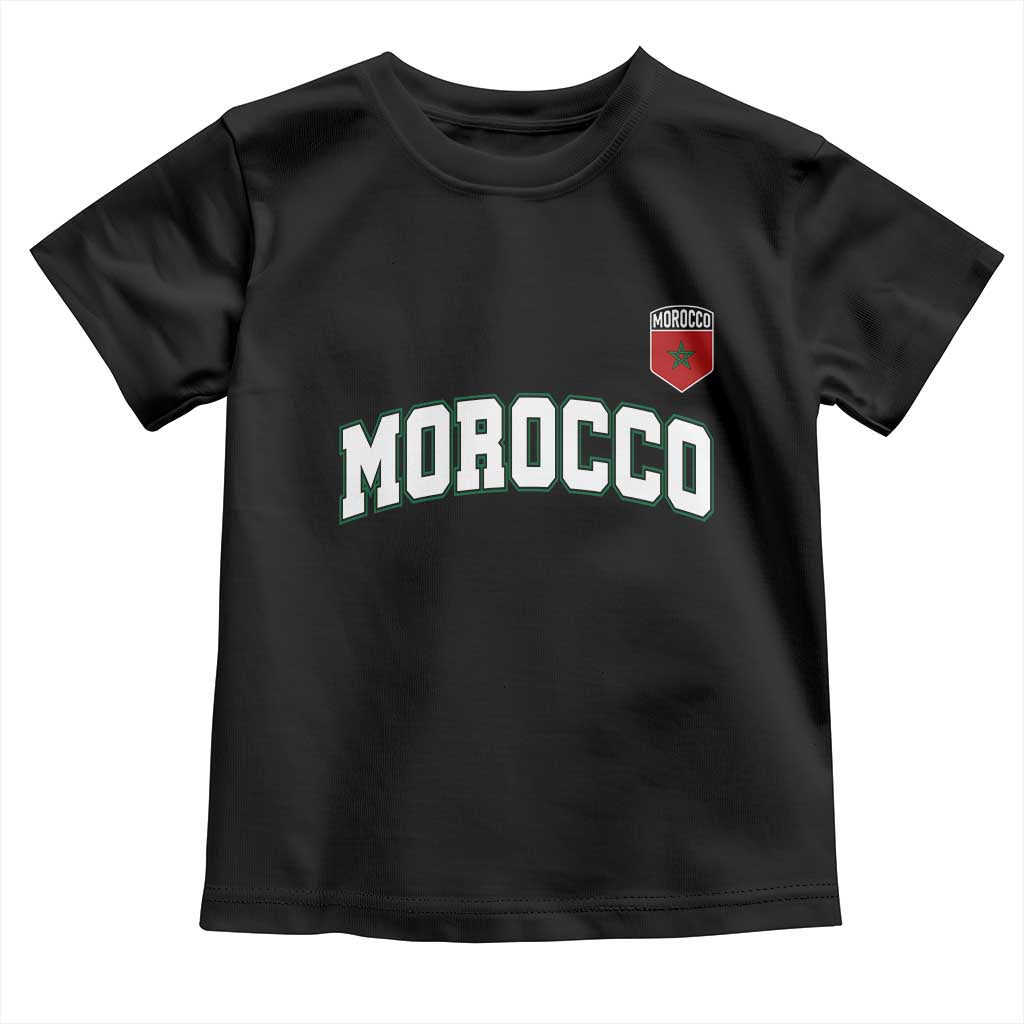 Morocco Moroccan Flag Vintage Pride Toddler T Shirt