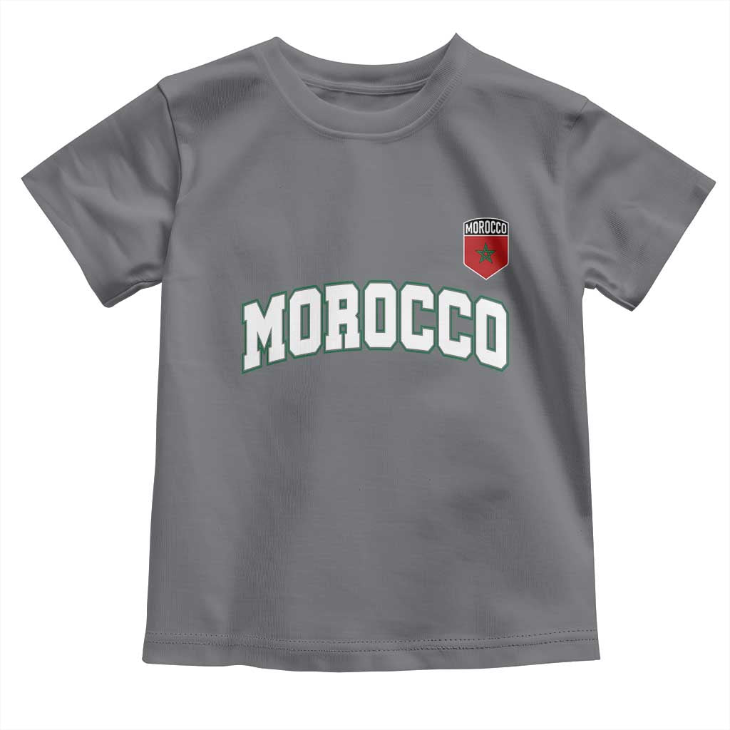 Morocco Moroccan Flag Vintage Pride Toddler T Shirt