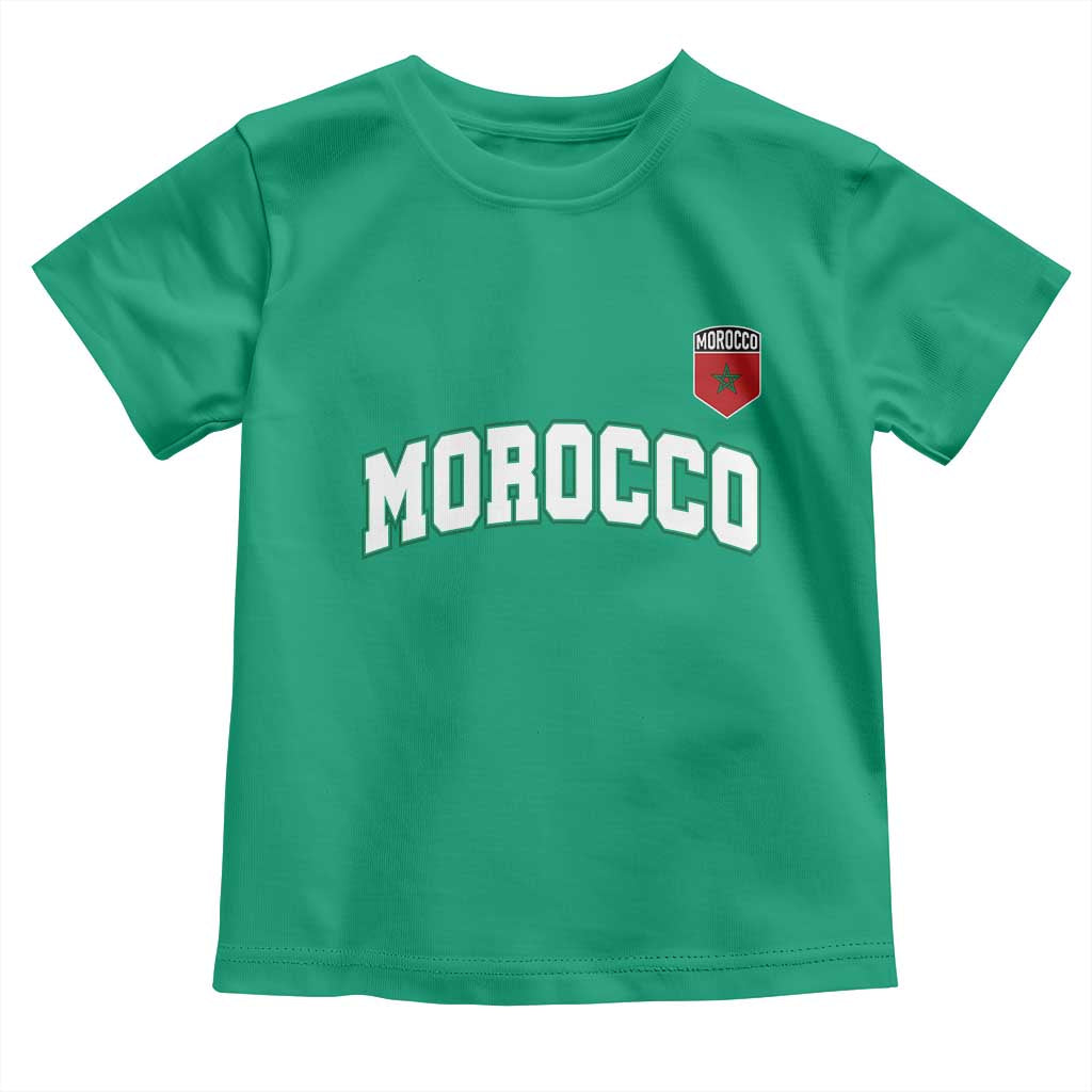 Morocco Moroccan Flag Vintage Pride Toddler T Shirt