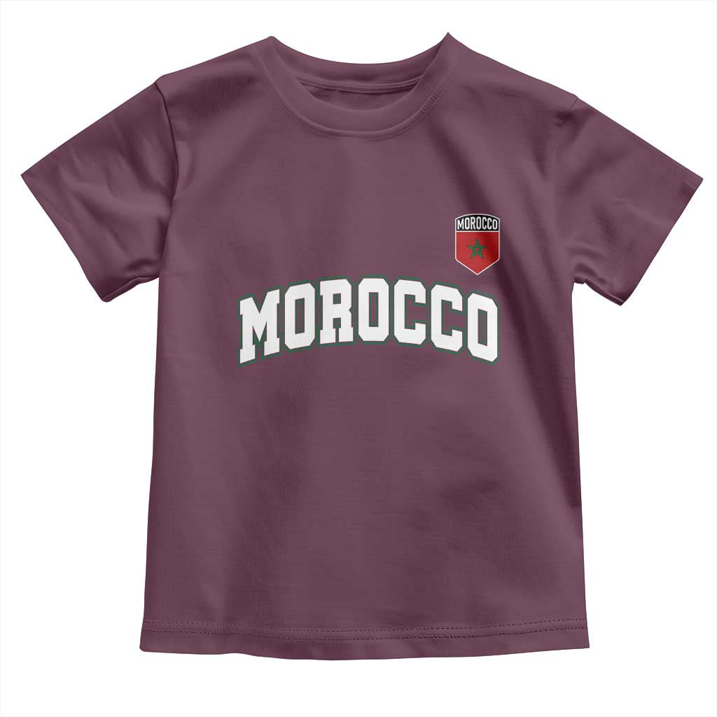 Morocco Moroccan Flag Vintage Pride Toddler T Shirt