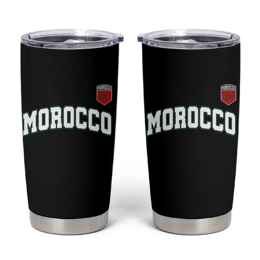 Morocco Moroccan Flag Vintage Pride Tumbler Cup
