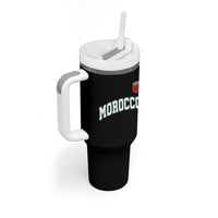 Morocco Moroccan Flag Vintage Pride Tumbler With Handle