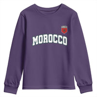 Morocco Moroccan Flag Vintage Pride Youth Sweatshirt