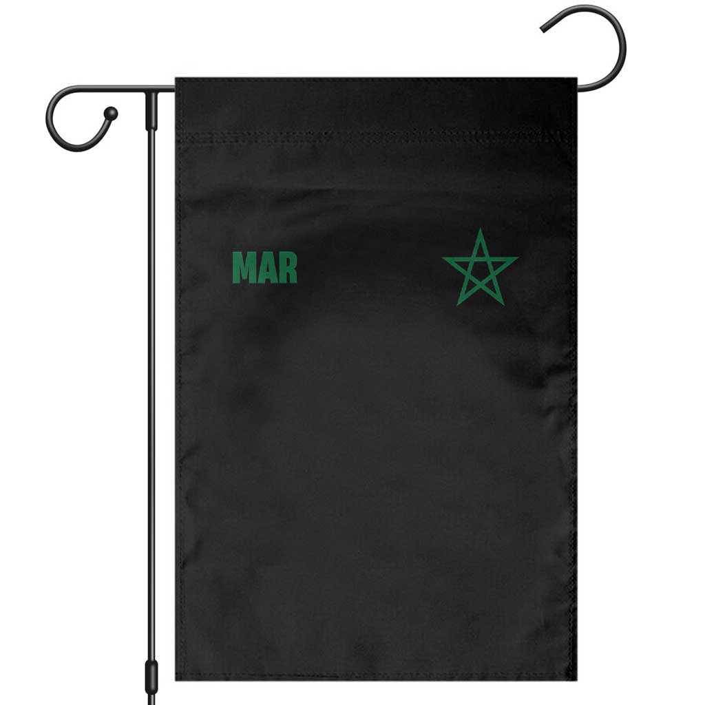 Morocco Garden Flag Green Star Minimalist Patriotic Pride Gift for Proud Moroccan