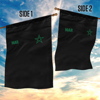 Morocco Garden Flag Green Star Minimalist Patriotic Pride Gift for Proud Moroccan