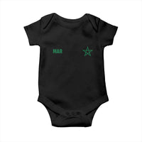 Morocco Baby Onesie Green Star Minimalist Patriotic Pride Gift for Proud Moroccan