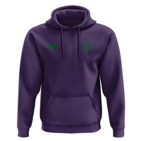 Morocco Hoodie Green Star Minimalist Patriotic Pride Gift for Proud Moroccan