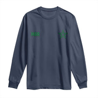 Morocco Long Sleeve Shirt Green Star Minimalist Patriotic Pride Gift for Proud Moroccan