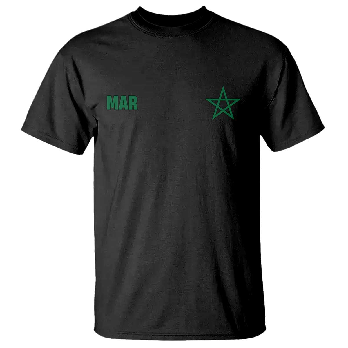Morocco T Shirt Green Star Minimalist Patriotic Pride Gift for Proud Moroccan