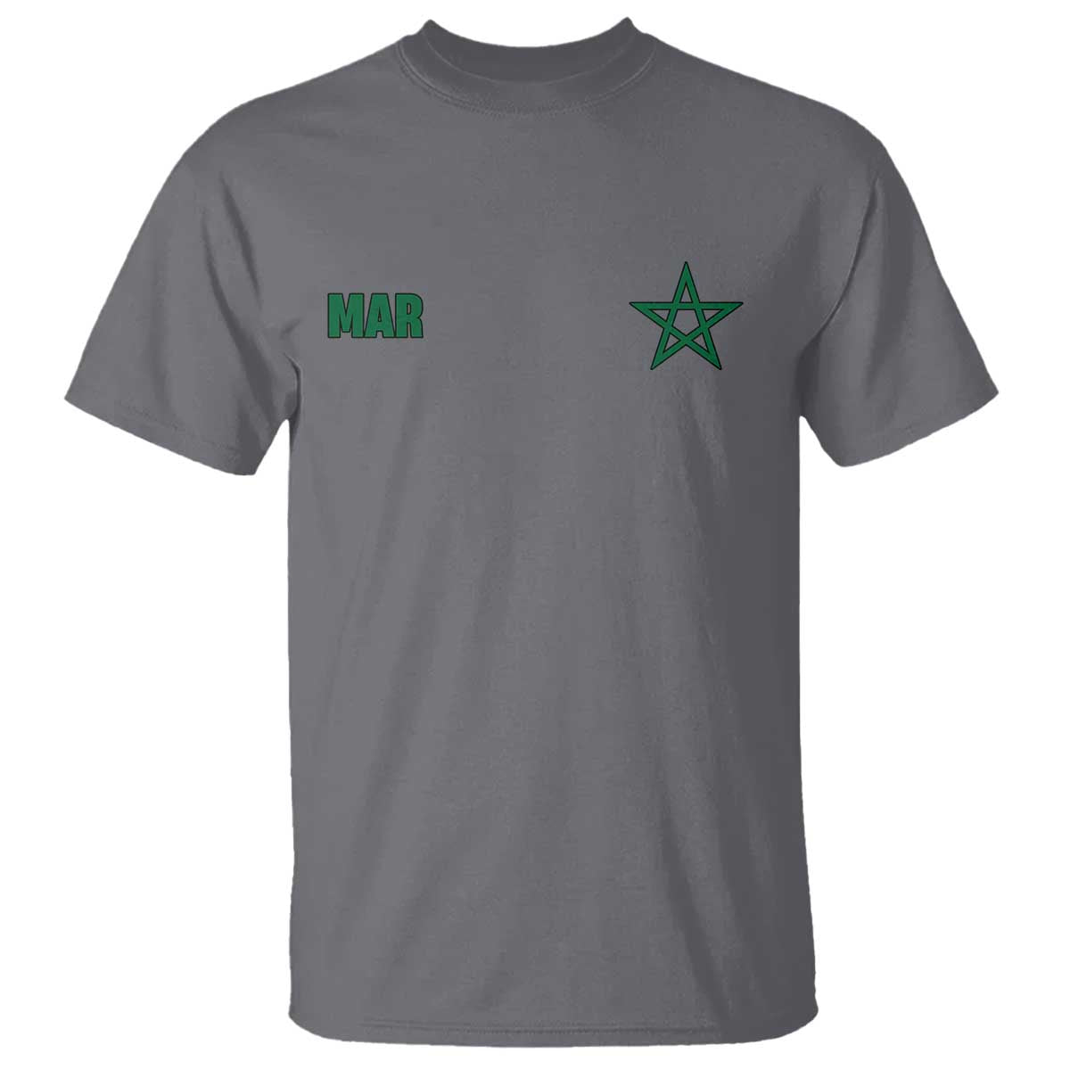 Morocco T Shirt Green Star Minimalist Patriotic Pride Gift for Proud Moroccan
