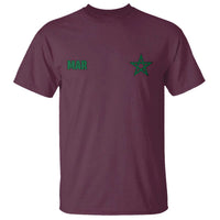 Morocco T Shirt Green Star Minimalist Patriotic Pride Gift for Proud Moroccan