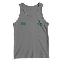 Morocco Tank Top Green Star Minimalist Patriotic Pride Gift for Proud Moroccan