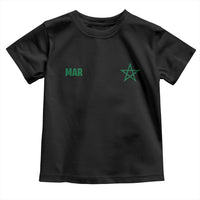 Morocco Toddler T Shirt Green Star Minimalist Patriotic Pride Gift for Proud Moroccan
