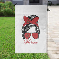 Morocco Girl Garden Flag Moroccan Princess Morocco Flag Messy Bun