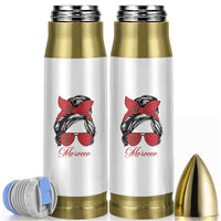 Morocco Girl Bullet Tumbler Moroccan Princess Morocco Flag Messy Bun