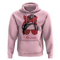 Morocco Girl Hoodie Moroccan Princess Morocco Flag Messy Bun